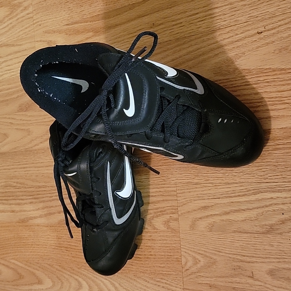 Nike Baseball Womens Cleats, 10, Black,  White